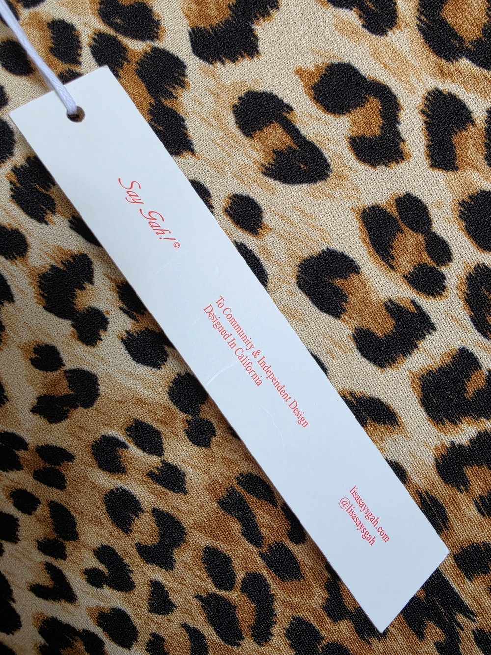 Lisa Says Gah Leopard Print Midi Slip Dress - Tan, Black - Picture 7 of 11